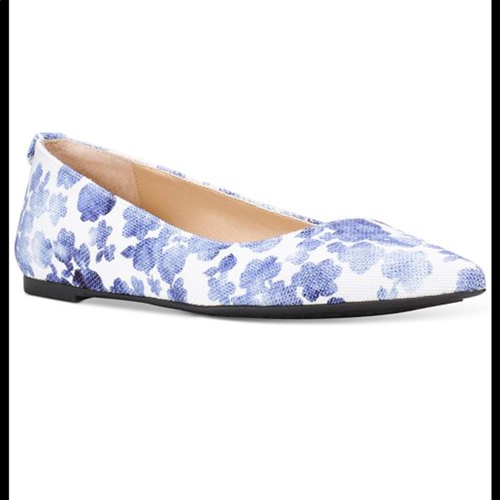 Michael Kors Arianna Blue / White Flats